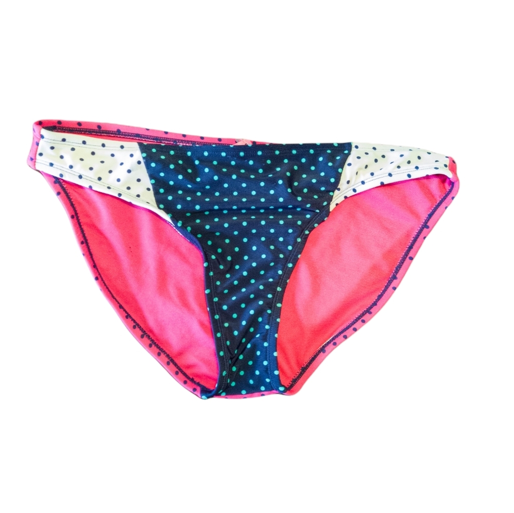 Xhilaration Women's Polka Dot Bikini Bottom Size Large Swim Bathing Suit